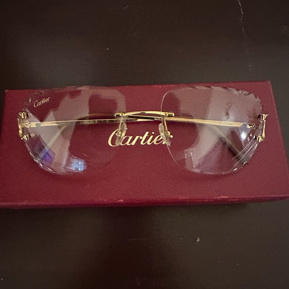 Diamond cut Cartier Men’s glasses